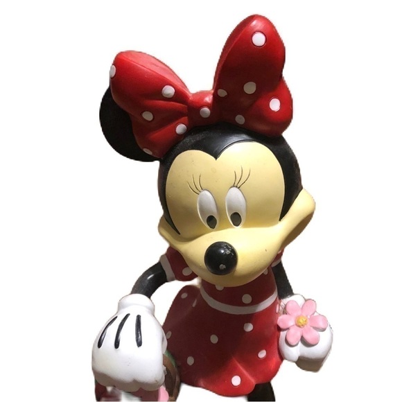 Disney Minnie Mouse Lawn Statue Resin Garden Red Polka Dot Decor BIG FIG - Picture 2 of 7
